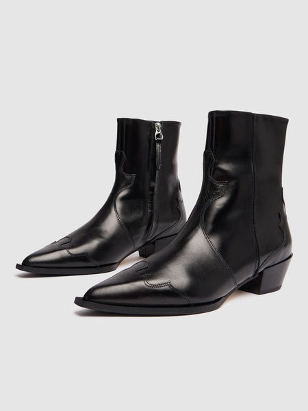 40mm Hester leather ankle boots