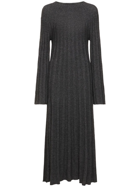 Irma ribbed knit wool midi dress