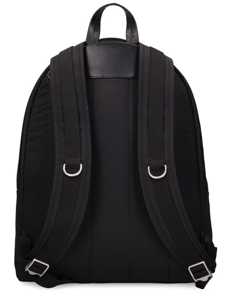 Nylon & leather backpack