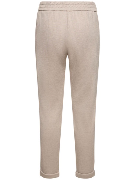 Cotton blend  jersey sweatpants