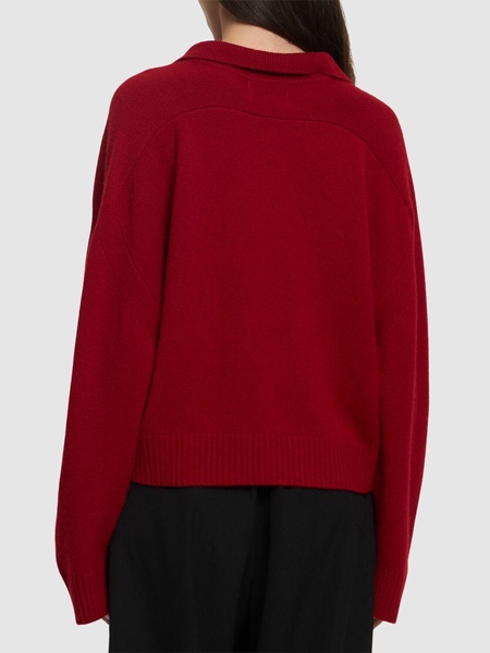 Homere cashmere polo sweater