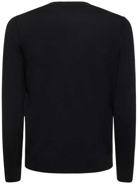 Fine wool crewneck sweater