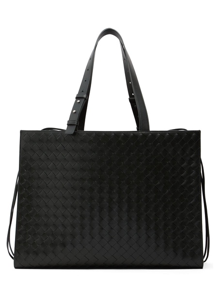 Cargo intreccio leather tote bag