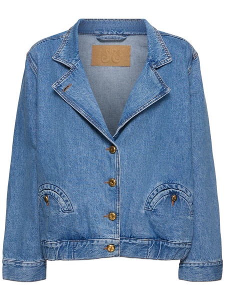 Nariida Cleo denim bomber jacket