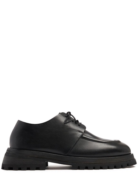 Scalarmato leather lace-up shoes