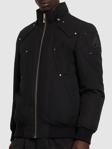 Ballistic cotton down bomber w/ fur trim