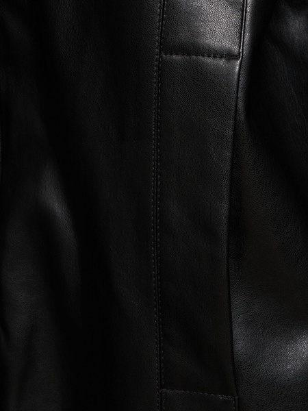 Brooklyn faux leather bomber jacket