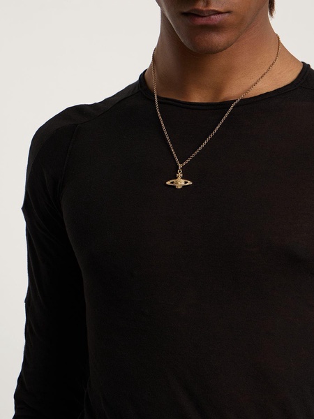 Man mini bas relief necklace