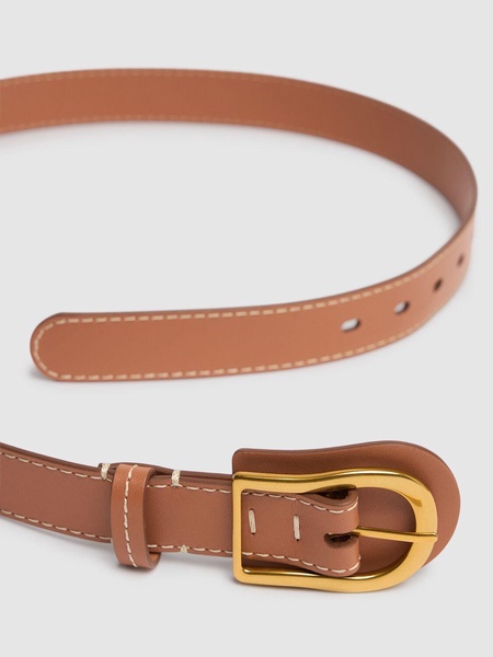 30mm leather buckle belt