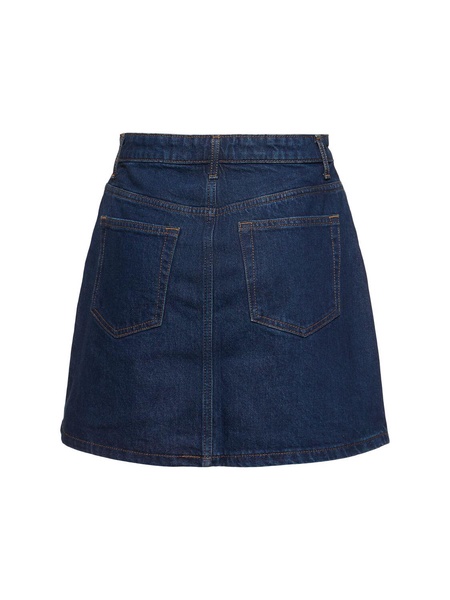 Lydia high rise denim mini skirt