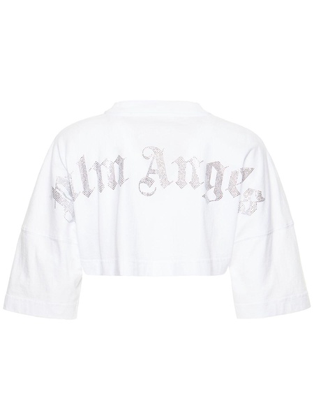 Classic logo oversize cropped t-shirt