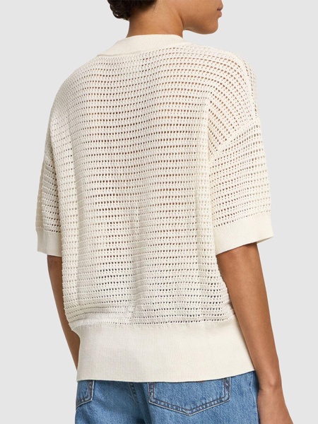 Callie boxy knit polo