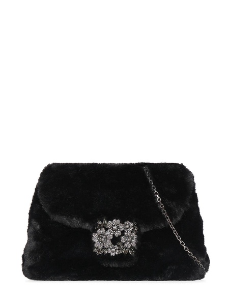 Mini RV Bouquet faux fur clutch