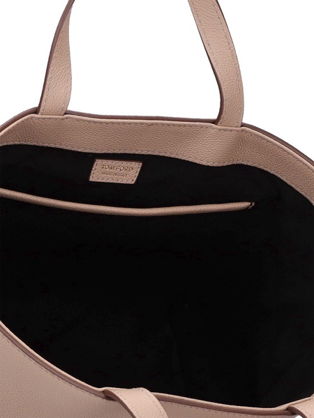 Mini E/W grain leather tote bag