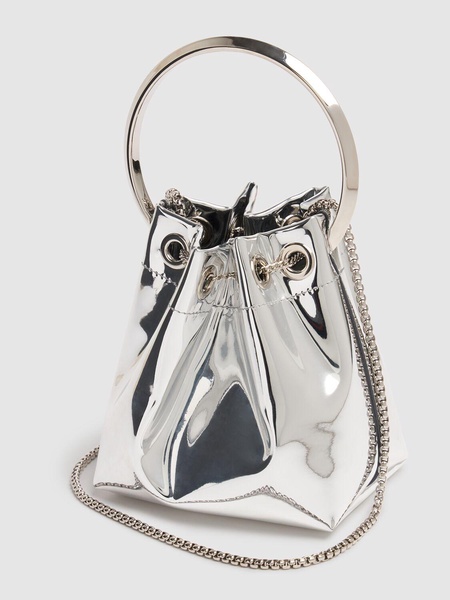 Bon Bon metallic leather top handle bag