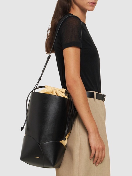 Medium Ellipse leather bucket bag