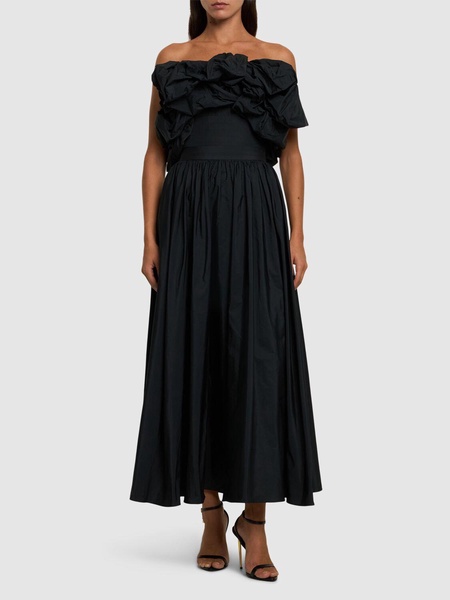 Taffeta maxi skirt