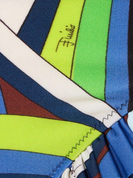 Iride printed Lycra bikini bottoms