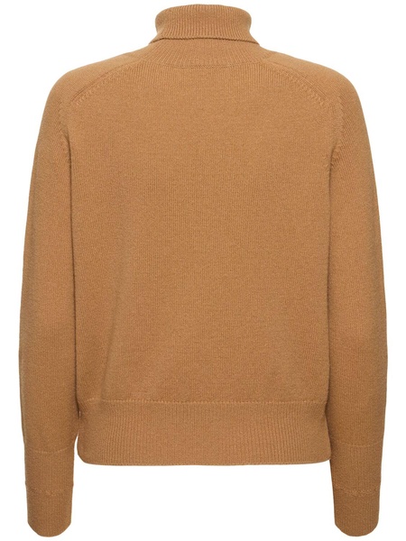 Wool knit turtleneck sweater