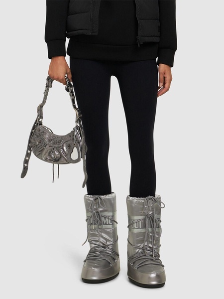 Tall Icon Glance metallic moon boots