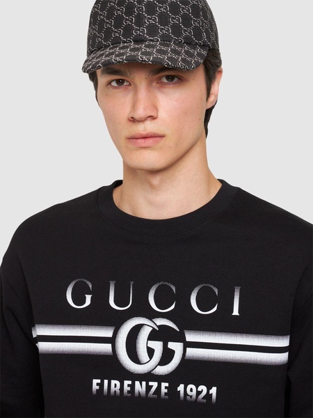 Allover GG wool baseball cap