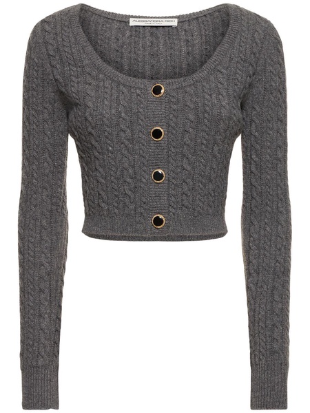 Wool knitted cardigan