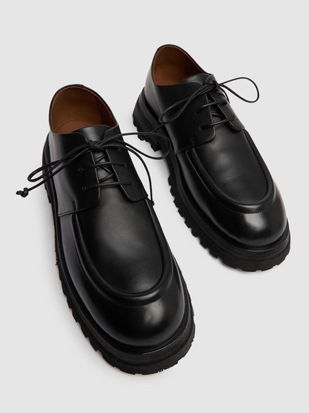 Scalarmato leather lace-up shoes