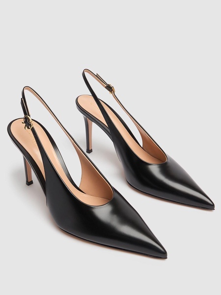 85mm Tokio leather slingback pumps