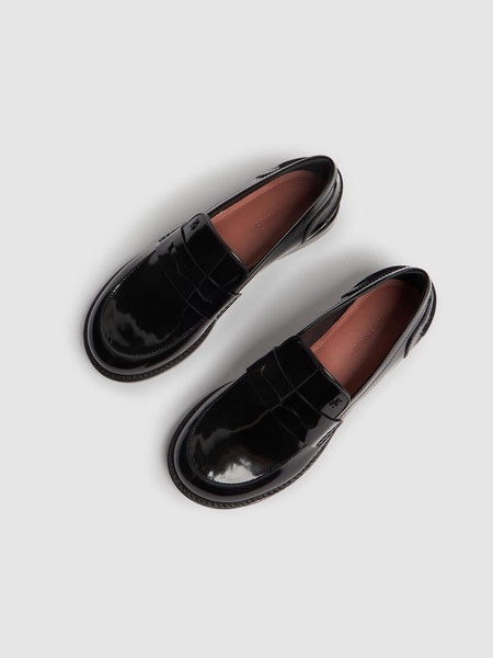 20mm Tilda brushed leather loafers