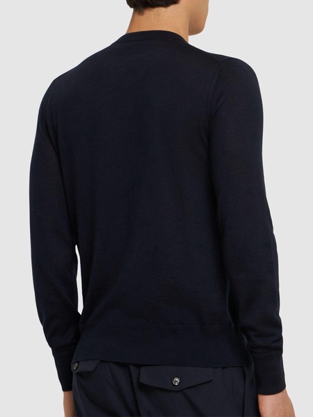 Adrien Brody cashmere crewneck sweater