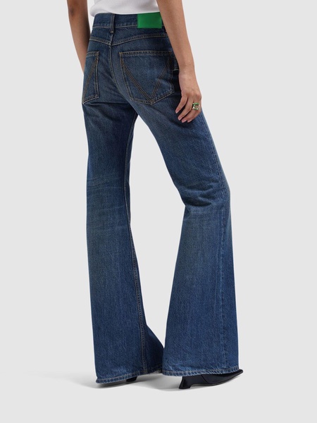 Flared denim jeans