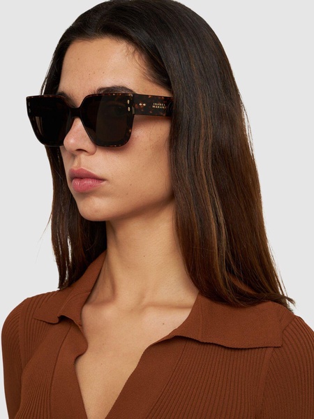 Maxi temple squared acetate sunglasses