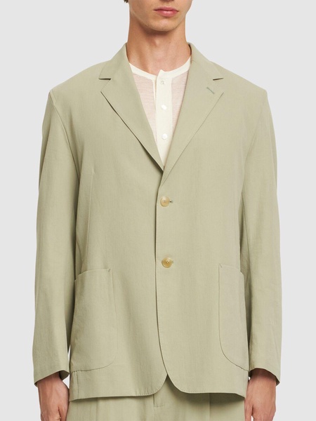 Cotton & silk Viyella relaxed fit blazer