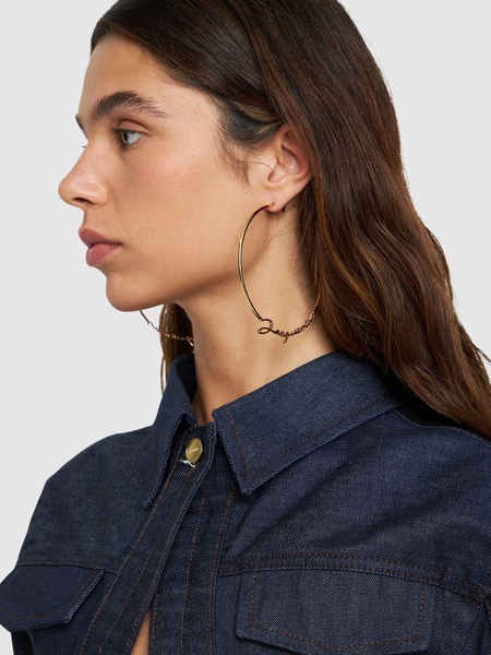 Les Creoles Jacquemus big hoop earrings