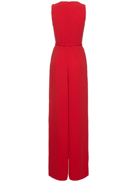 Sondrio belted cady long jumpsuit