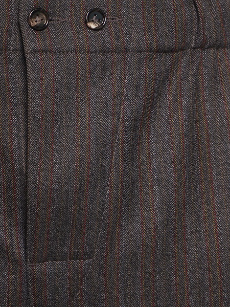 Wool chevron pants