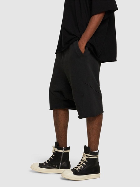 RICK OWENS High-Contrast Leather High-Top Sneakers