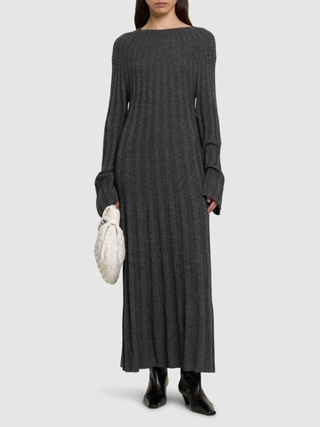 Irma ribbed knit wool midi dress