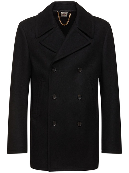 Adrien Brody wool blend peacoat