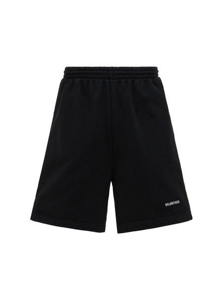 Logo cotton sweat shorts