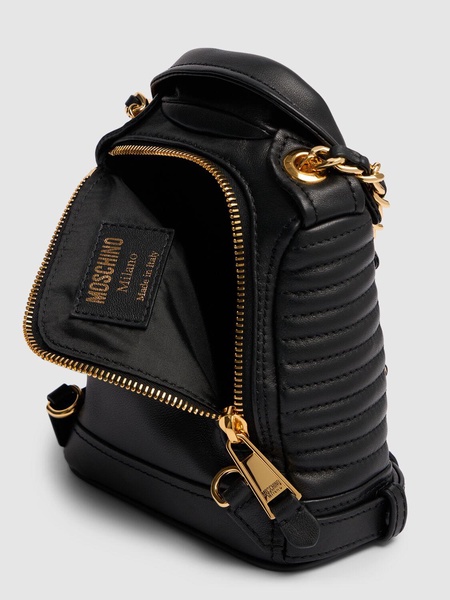 Biker nappa leather backpack