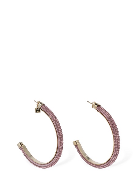 Favilla crystal mesh hoop earrings