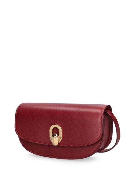 The Tondo Crescent leather shoulder bag