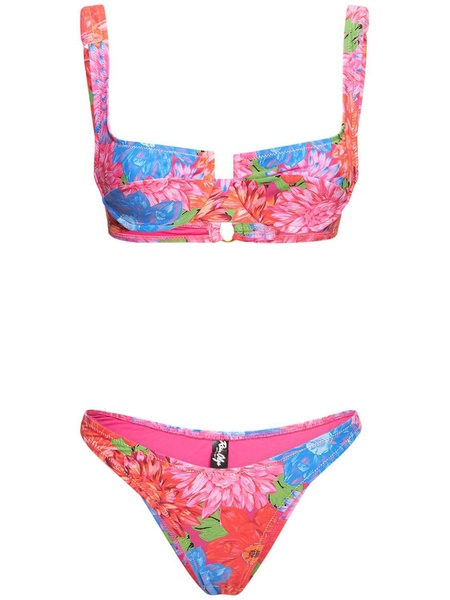 Brigitte underwired printed bikini set