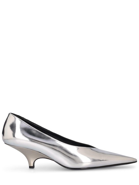 55mm The Wedge-Heel mirror pumps