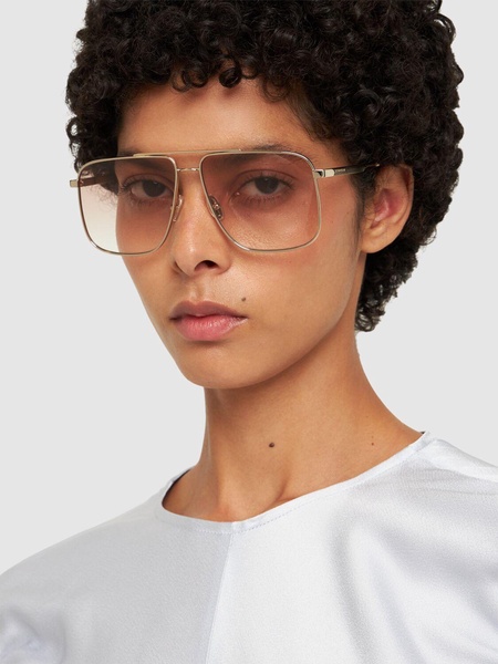 V Line metal sunglasses