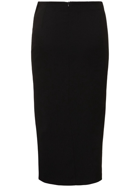 Technical split midi skirt