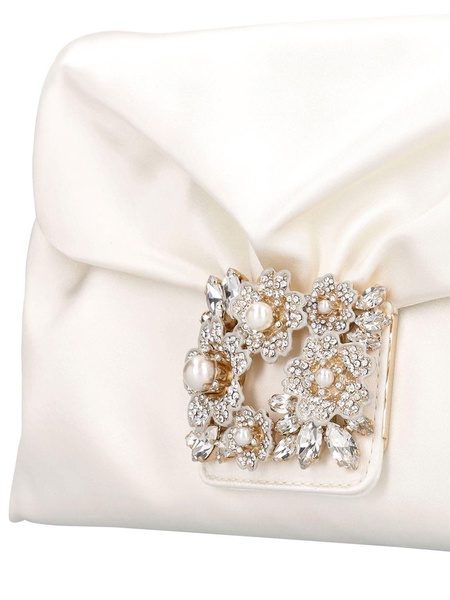 RV Bouquet drape satin clutch