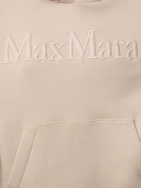 Malva logo embroidery jersey hoodie