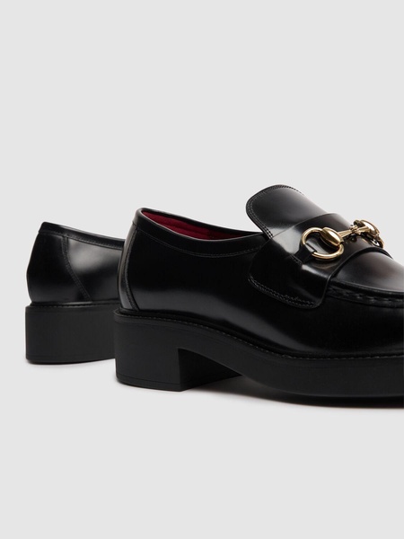 Leather loafers